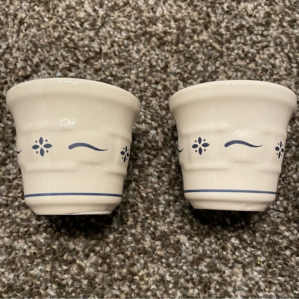 Longaberger Woven Traditions Heritage Votives, set of 2.